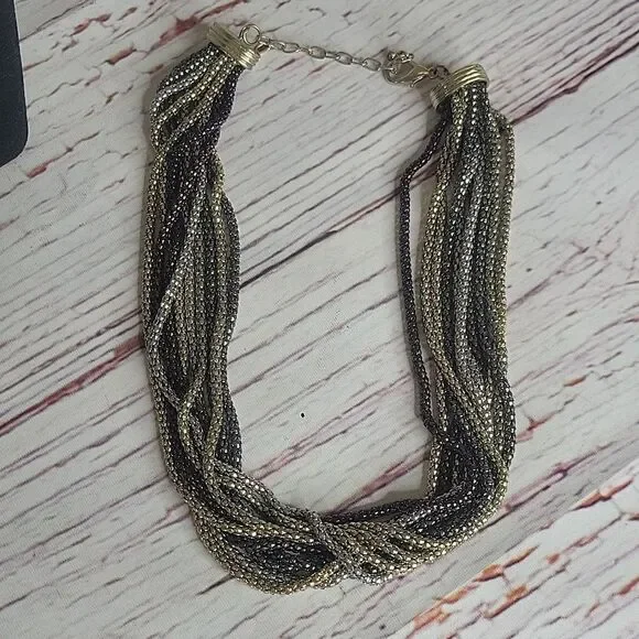 Vintage Multi Color Chain Necklace - Picture 4 of 4